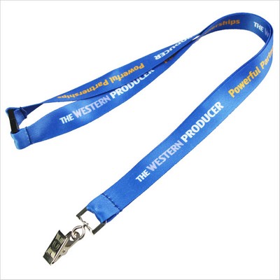 1" Polyester Lanyard w/Safety Breakaway