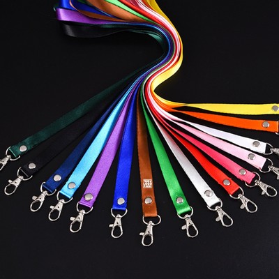 0.59" Wide Colorful Webbing Lanyard